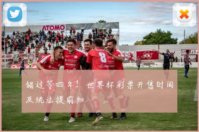 错过等四年!世界杯彩票开售时间及玩法提前知